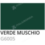 PANNELLO COPERTURA 5 GRECHE COIBENTATO IN POLIURETANO SP.40mm VERDE RAL.6005 (L.1000 mm)