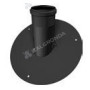 RACCORDO UNIVERSALE VERNICIATO NERO PER PELLETS Ø80-100-120