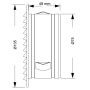 BORCHIA DA INCASSO ALLUMINIO COPPER X VENTILAZIONE CON RETE MAGGINI SRL-BORCHIA ALLUMINIO "COPPER LINE" PER VENTILAZIONE CON RET