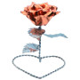 ROSA ARTIGIANALE IN RAME E INOX