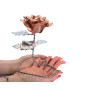 ROSA ARTIGIANALE IN RAME E INOX