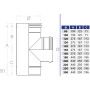 QUOTE RACCORDO A TI IN ACCIAIO INOX AISI 316L PER MODULO MONOPARETE