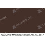 Nastro di alluminio preverniciato color MARRONE CIOCCOLATA RAL 8017