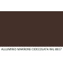 NASTRO ALLUMINIO PREV. RAL 8017 1F+PEL. SP.10/10 -NASTRO IN ALLUMINIO PREVERNICIATO RAL 8017 1 FACCIA PIU PELABILE SPESSORE 1,0m