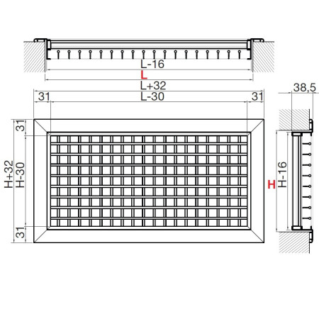 Griglia Ripresa Aria Alluminio 800x300 Mm - Per Condizionamento, Con Filtro G2, Bianco Griglia Condizionamento 800x300 - Foto 13