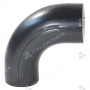 GOMITO IN LAMIERA PREVERNICIATA ANTRACITE 7016 A 88° AGGRAFFATO Ø80