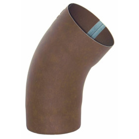 GOMITO IN ALLUMINIO ELETTROSALDATO CORTEN A 40° F1 Ø100