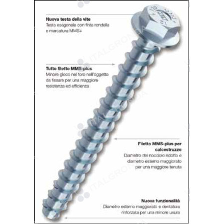 Viti Per Calcestruzzo ForgeFix - 7,5x82 Mm, Scatola Da 100, Per Fissaggi Robusti In Muratura E Mattoni - Foto 6