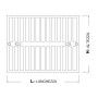 GRIGLIA REGOLABILE DA APPOGGIO ACC. BIANCO MAGGINI SRL-GRIGLIA REGOLABILE IN ACCIAIO COLOR BIANCOmm 150x150 - 230x70 - 230x150 S