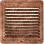 BORCHIA DA APPOGGIO ALLUMINIO COPPER X VENTILAZIONE CON RETE 150X150