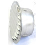 BORCHIA DA INCASSO INOX X VENTILAZIONE CON RETE Ø80