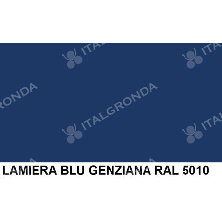 COLORE BORCHIA BOMBATA COPRIVITE CAPPELLOTTO LAMIERA BLU GENZIANA RAL 5010 Ø35MM