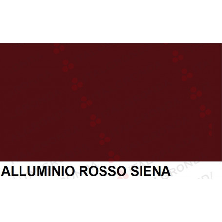 Nastro di alluminio preverniciato color rosso Siena su entrambi i lati.
Viene fornito con pellicola di protezione su un lato.