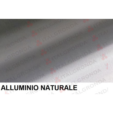 Nastro di alluminio naturale spessore 8/10.
Viene fornito con pellicola di protezione su un lato.
I formati da 1000 e 1250 mm.