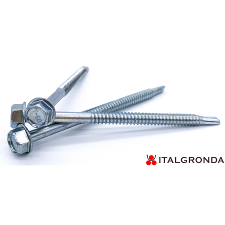 QUARKZMAN #12X3" Viti Autofilettanti Con Guarnizione In - Foto 4