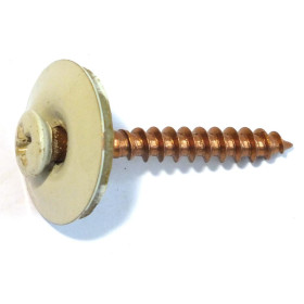 VITE INOX A2 COL. B/G Ø4,5X35 C/ROND Ø20 E GUARNIZ.