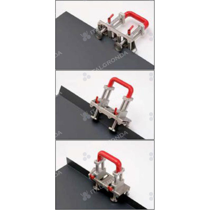 Piegatrice Manuale Per Lamiere - 3 Rulli Blu, Per Rame, Alluminio, Acciaio - Foto 10