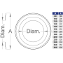 ROSONE ROTONDO RAME Polymax Acciai-ROSONE ROTONDO RAME PER MODULO MONOPARETEØ80-100-120-130-140-150-160-180-200-220-230-250-300 