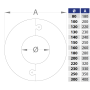 ROSONE COMPONIBILE INOX 304 Polymax Acciai-ROSONE COMPONIBILE IN ACCIAIO INOX AISI 304 PER MODULO MONOPARETEØ80-100-120-130-140-
