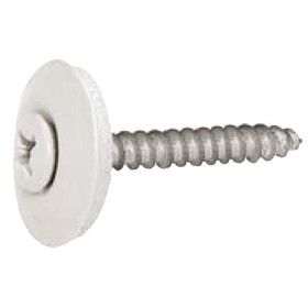 VITE INOX A2 Col. BIANCO PURO RAL 9010 Ø4,5X45 c/Rond Ø20 e Guarniz. RIVIT-VITE INOX A2 Col. BIANCO PURO RAL 9010 Ø4,5X45 c/Rond