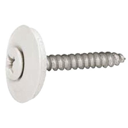 VITE INOX A2 Col. BIANCO PURO RAL 9010 Ø4,5X45 c/Rond Ø20 e Guarniz. RIVIT-VITE INOX A2 Col. BIANCO PURO RAL 9010 Ø4,5X45 c/Rond