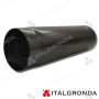TUBO IN ACCIAIO VERNICIATO NERO PER STUFE A LEGNA DA CM 50 Ø120-130-140-150-160-180-200