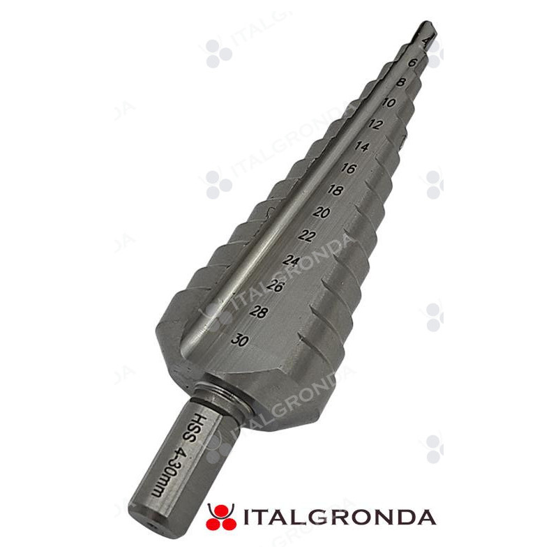 Frese A Gradini HSS | Set 3 Pezzi | Foratura Lamiera E Metalli | Diametro 4-30mm - Foto 5