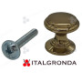 POMELLO OTTONE A BOTTONE Ø 17mm