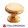 POMELLO OTTONE A BOTTONE Ø 17mm