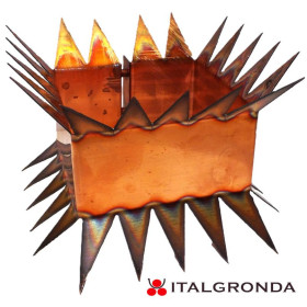 CORONA IN RAME QUADRA ANTILADRO 10X10