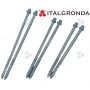 PERNO PROLUNG. ZINCATO M8X140-160-180mm C/ANELLO