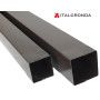 TUBO TESTA DI MORO A SEZIONE QUADRATA pluviale quadro 8x8 e 10x10