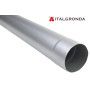 TUBO IN ALLUMINIO PREVERNICIATO RAL 9006 COLOR SILVER - ARGENTO Ø 60 - 80 - 100 - 120 mm