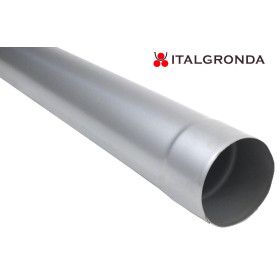 TUBO IN ALLUMINIO PREVERNICIATO RAL 9006 COLOR SILVER - ARGENTO Ø 60 - 80 - 100 - 120 mm
