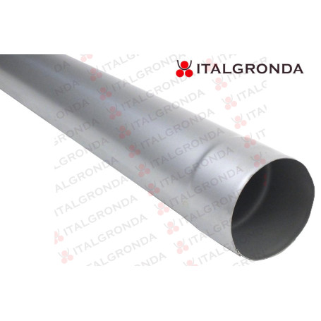 TUBO DI CALATA DI GRONDA ALLUMINIO SILVER RAL 9006