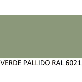 TUBO IN ALLUMINIO VERDE PALLIDO RAL 6021