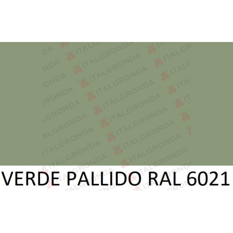 TUBO IN ALLUMINIO VERDE PALLIDO RAL 6021