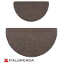 TESTATA IN ALLUMINIO PREV. COLOR CORTEN PER GRONDA SEMITONDA