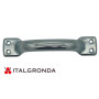 MANIGLIA STAMPATA AD ARCO IMBOTTITA IN LAMIERA ZINC.  DA  140mm