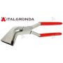 Pinza piegabordo inclinata 45° con pvc, Larga 60mm Mod. 282151KU