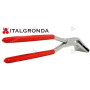 Pinza piegabordo inclinata 45° con pvc, Larga 60mm Mod. 282151KU