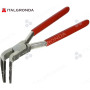 Pinza piegabordo inclinata 45° con pvc, Larga 60mm Mod. 282151KU