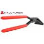 Pinza piegabordo inclinata 45° vulcanizzata L.60mm STUBAI Mod. 282151VU
