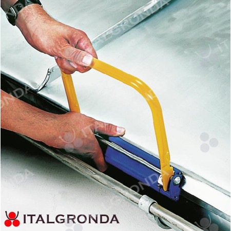 Perfk Pinza Per Grondaia Pinza Per Tubi Attrezzo Per Crimpare Impugnatura Antiscivolo Robusta Per Lunghezza Di Lavoro 26,5 Cm - Foto 8