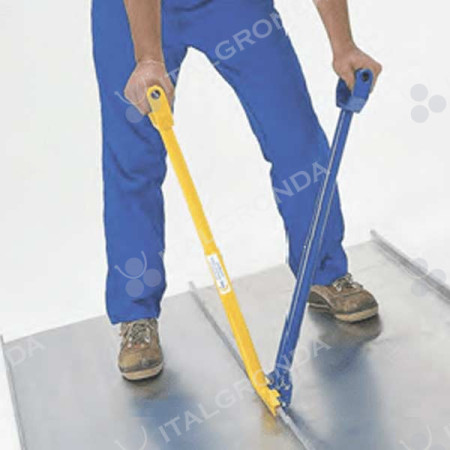 RAU 131-Pinza per aggraffatura doppia leve regolabili - larghezza utile 220mm WDFST