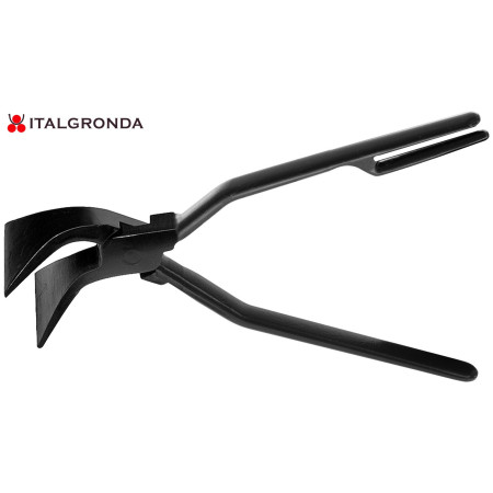 Pinza piegabordo inclinata 45° con pvc, Larga 60mm Mod. 282152