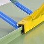 RAU 1174-Pinza per aggraffatura doppia c/gomma larghezza utile 220mm Mod. WDF XP