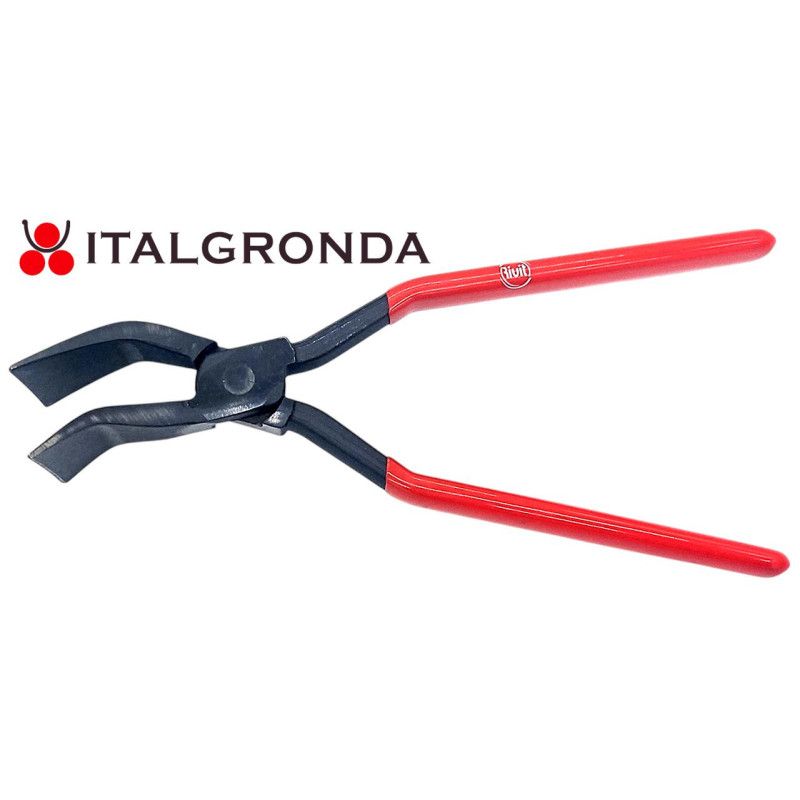 Impugnatura Gommata KOTARBAU® Pinza Per Lamiera 100 Mm Dritta 0º Pinza Pieghevole Forgiata Per Tetti Per Piegare La Lamiera Con Impugnatura In Gomma Pinza Cartongesso Professionale - 5