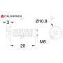 QUOTE VITE RAME M6 X 20mm