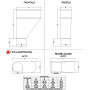 BEVERA LATERALE ALLUMINIO COL. BIANCO/GRIGIO 80 100